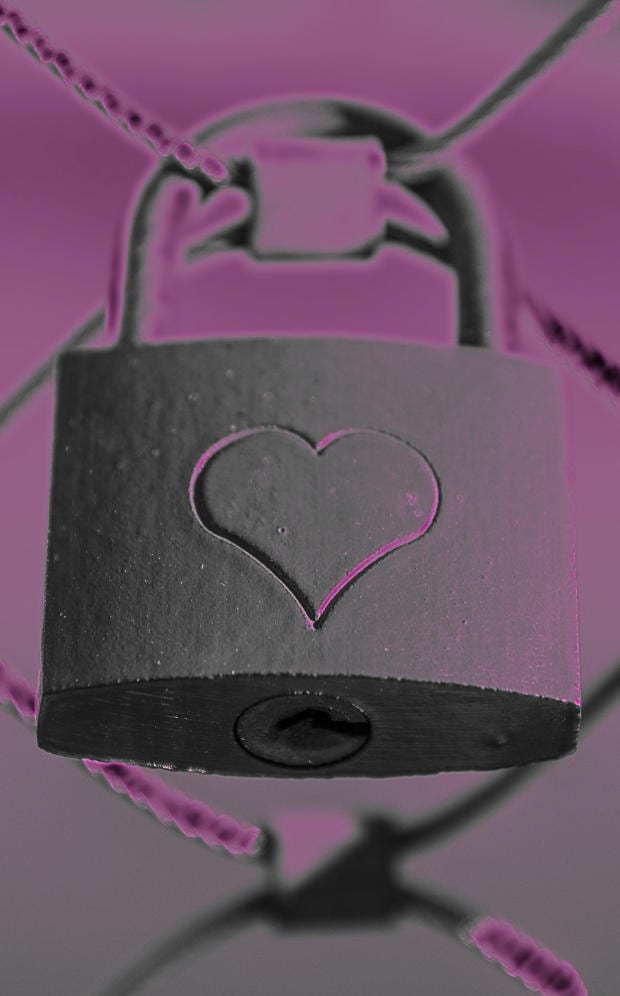 lock with heart