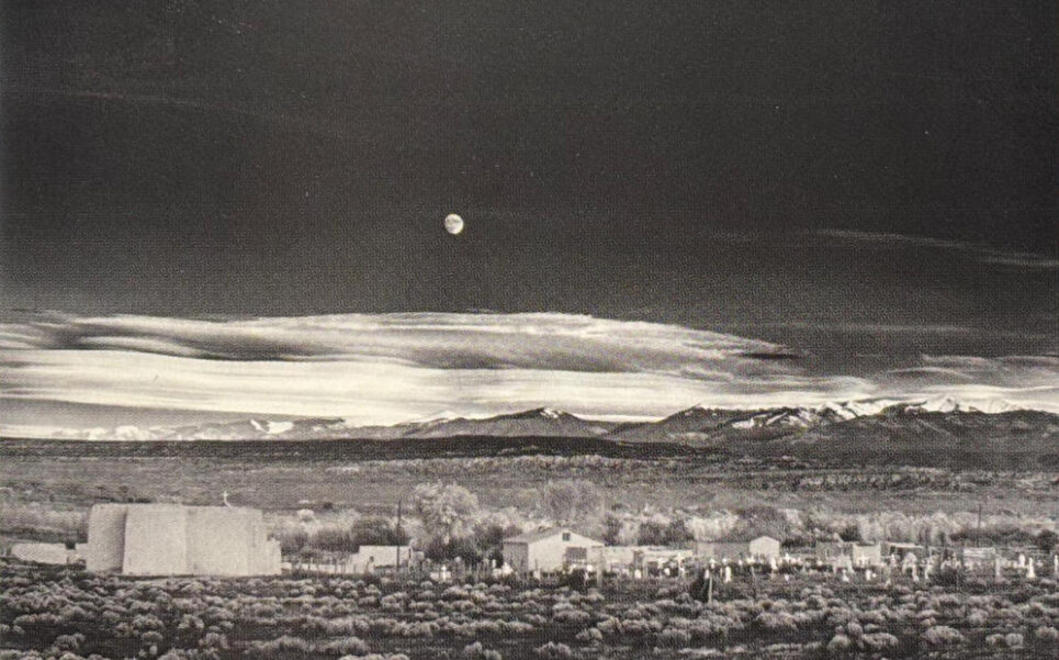 Moonrise- Ansel Adams 1941 - Silver Print. Book: Photography the whole story