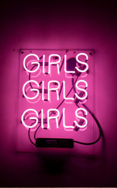 Girls Neon Text