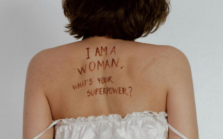 Woman in White Tube Dress