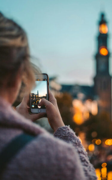 Tourist in Amsterdam
