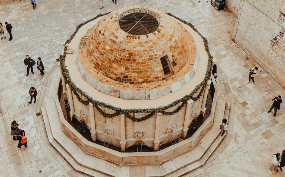 Dubrovnik, Croatia - view from city walls. 