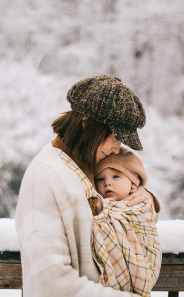 mom and baby